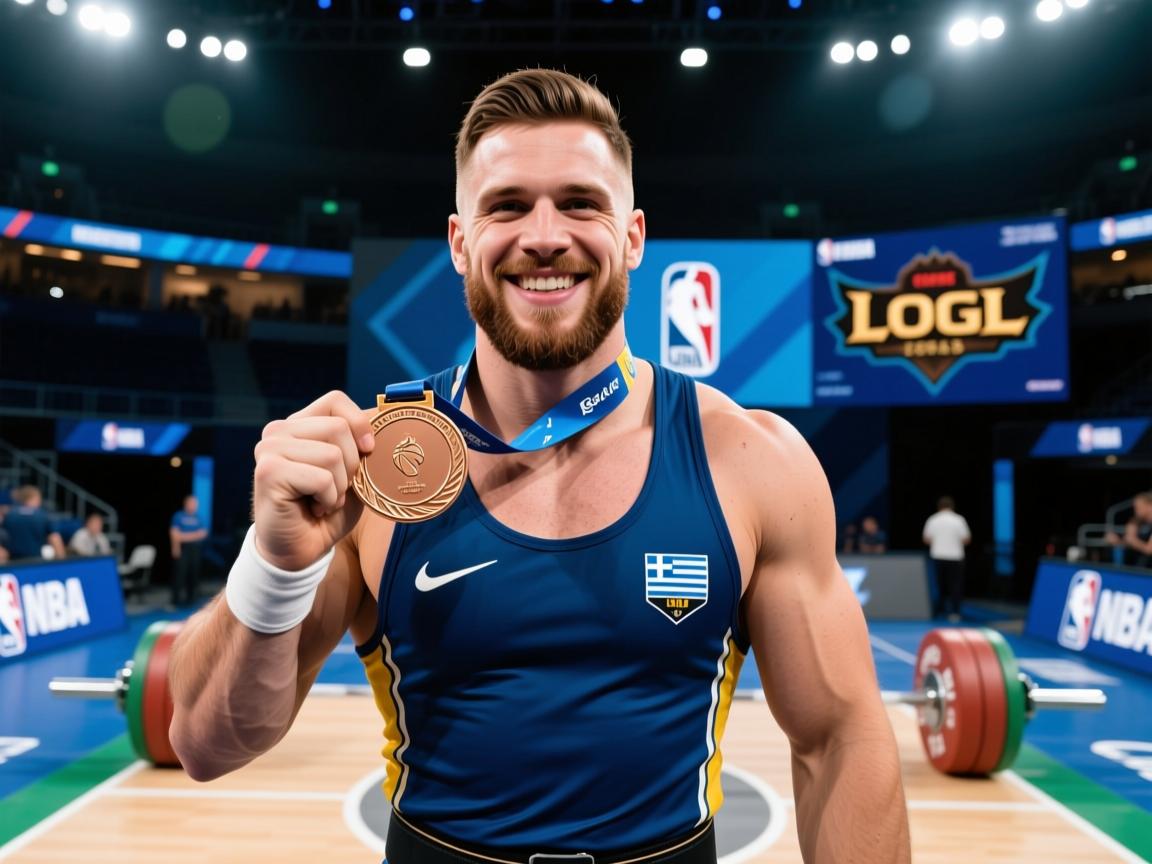 希腊举重运动员勇夺铜牌 给出色表现  第1张